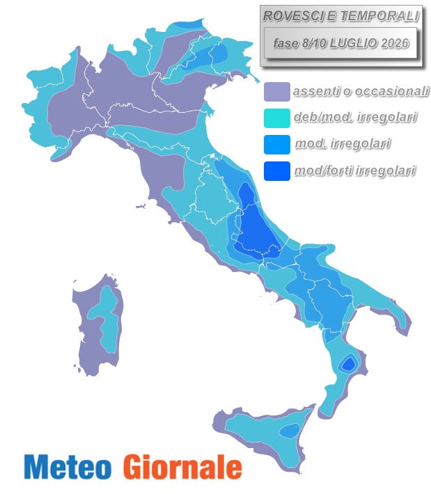 Base piogge 8 10 LUGLIO