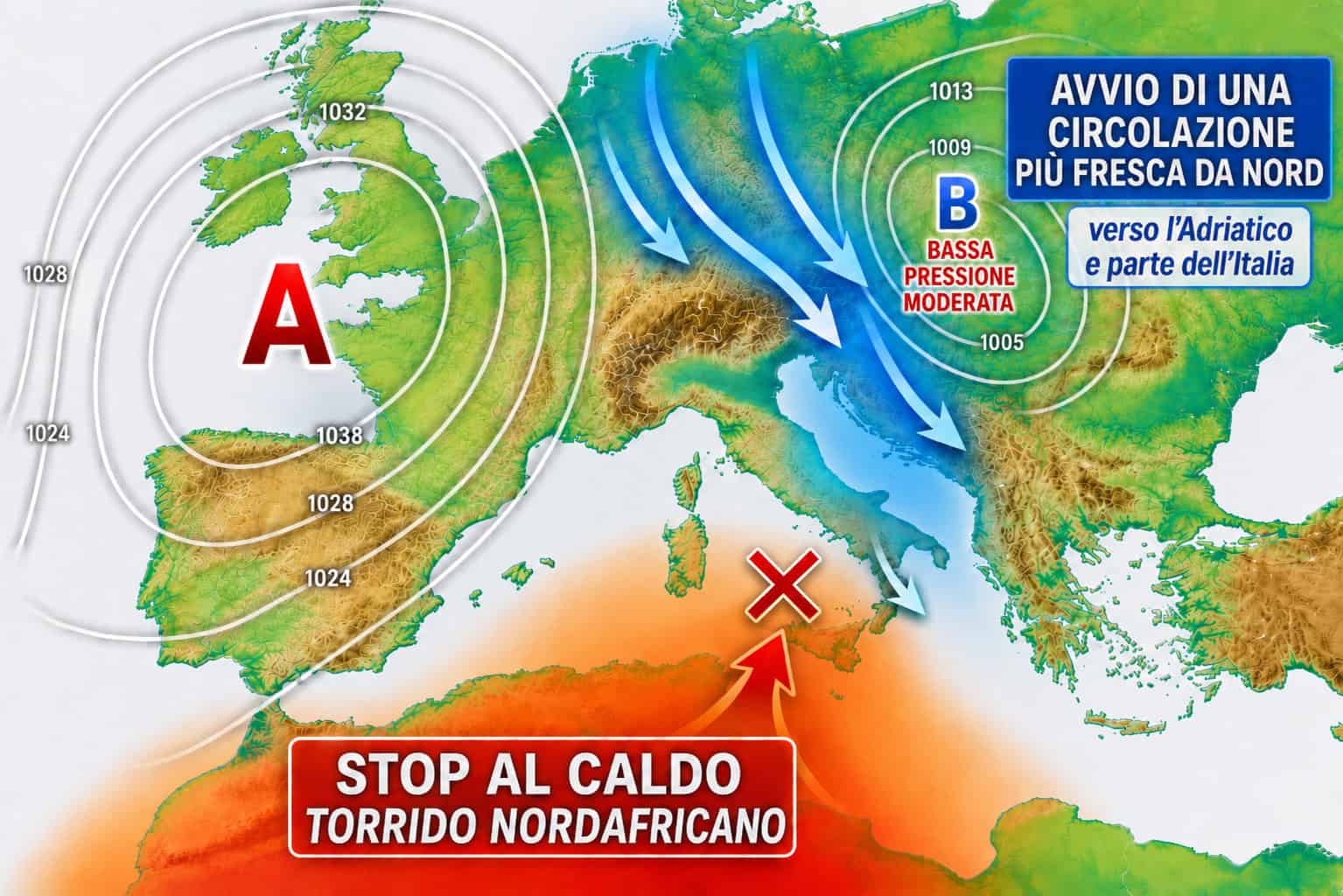 Caldo torrido addio: così cambia il tempo nel resto di Luglio