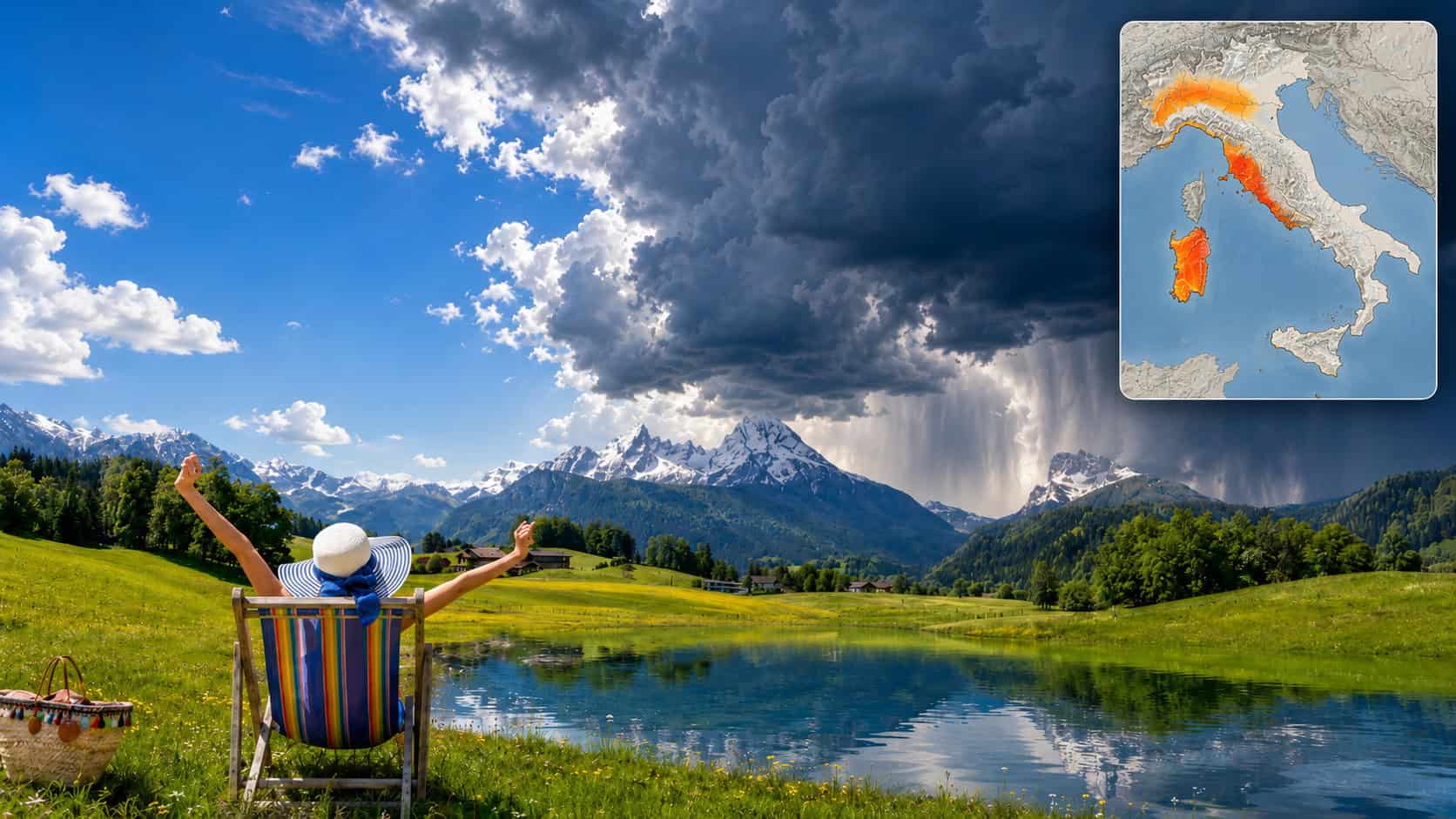Meteo, Oggi sole e temporali a sorpresa: domenica cambia tutto
