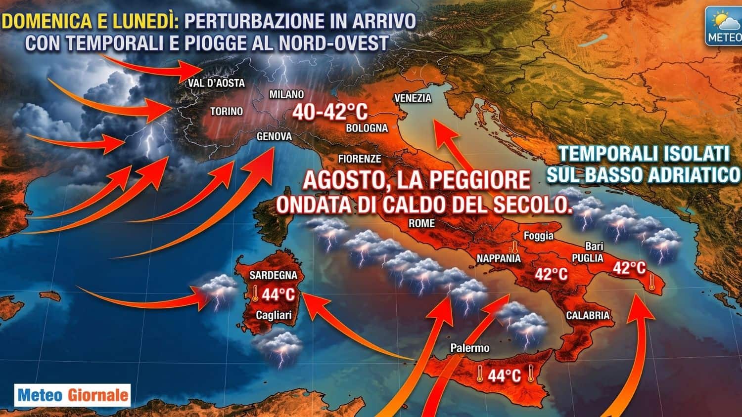 Caldo da RECORD a inizio Agosto: ecco cosa dicono i modelli matematici