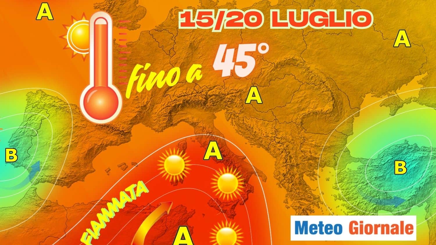 Di nuovo caldo, ma il peggio arriverà tra il 15 e il 20 luglio