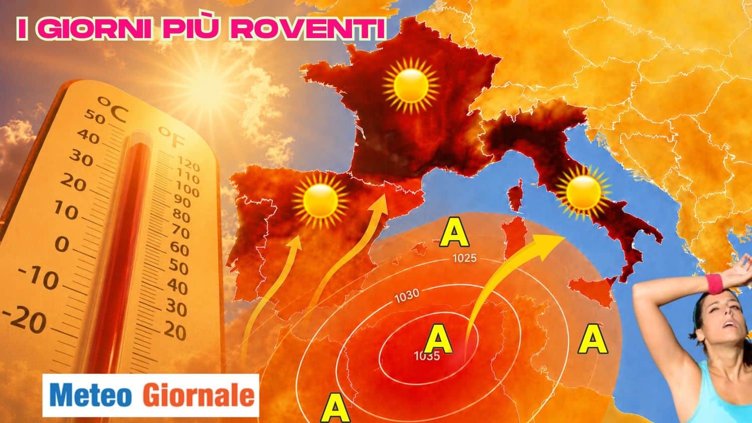 15-19 Luglio, i giorni più roventi: temperature fino a 45°