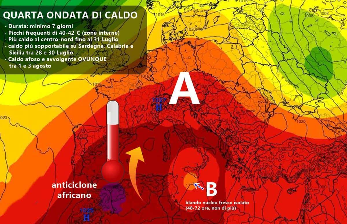 caldo in arrivo