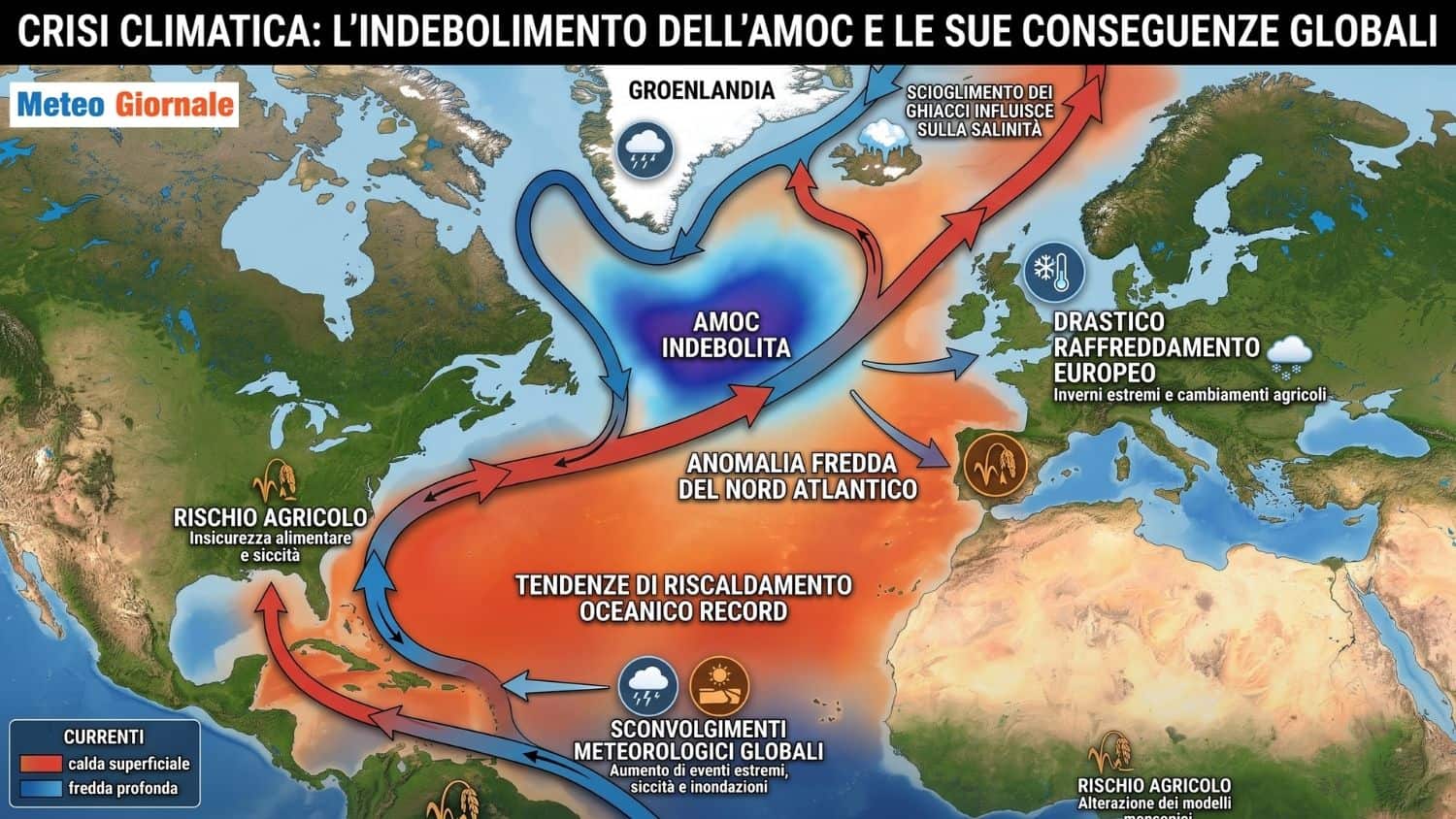 Il mistero della Corrente del Golfo che precocemente si raffredda