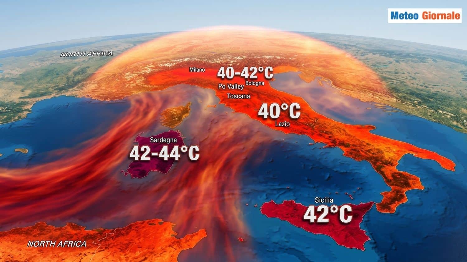 Siluro rovente dall’Africa, arriva l’ondata di caldo peggiore