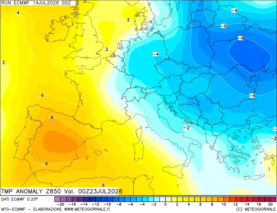 ecmwf t850anom 216 14