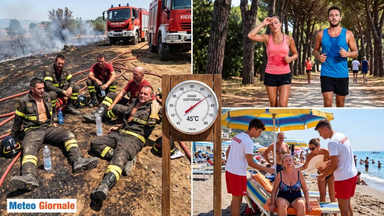Morire di caldo in spiaggia, al mare, in piscina. Dove sta prevenzione