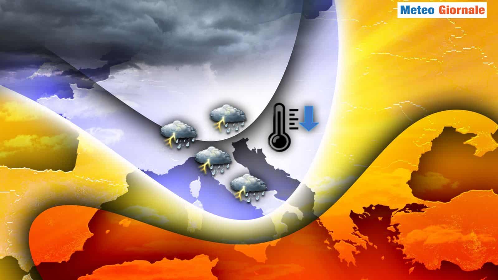 Il caldo ha i giorni contati e finirà a suon di temporali