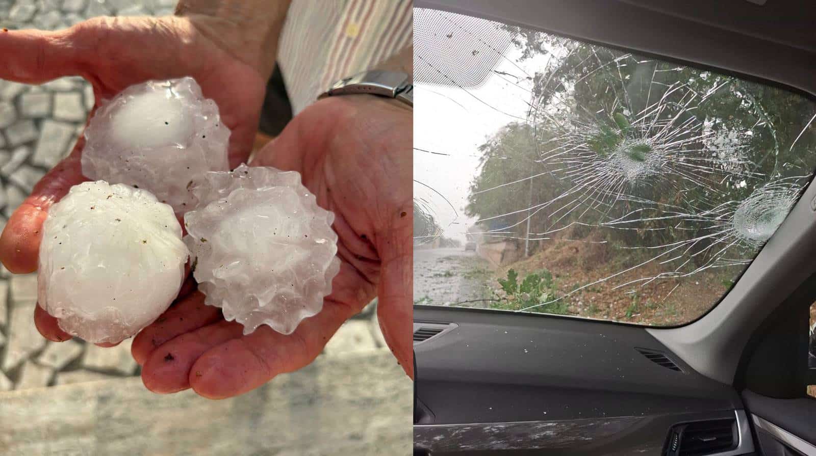 Grandine distruttiva in azione dall’Emilia Romagna all’Abruzzo