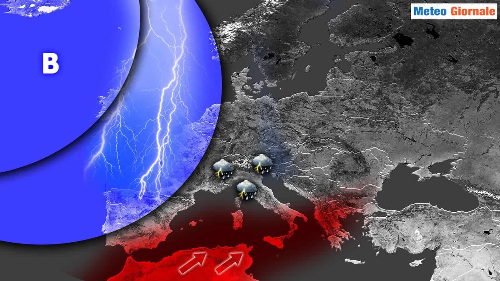 Temporali violenti e grandine, c’è la data del break dal caldo opprimente