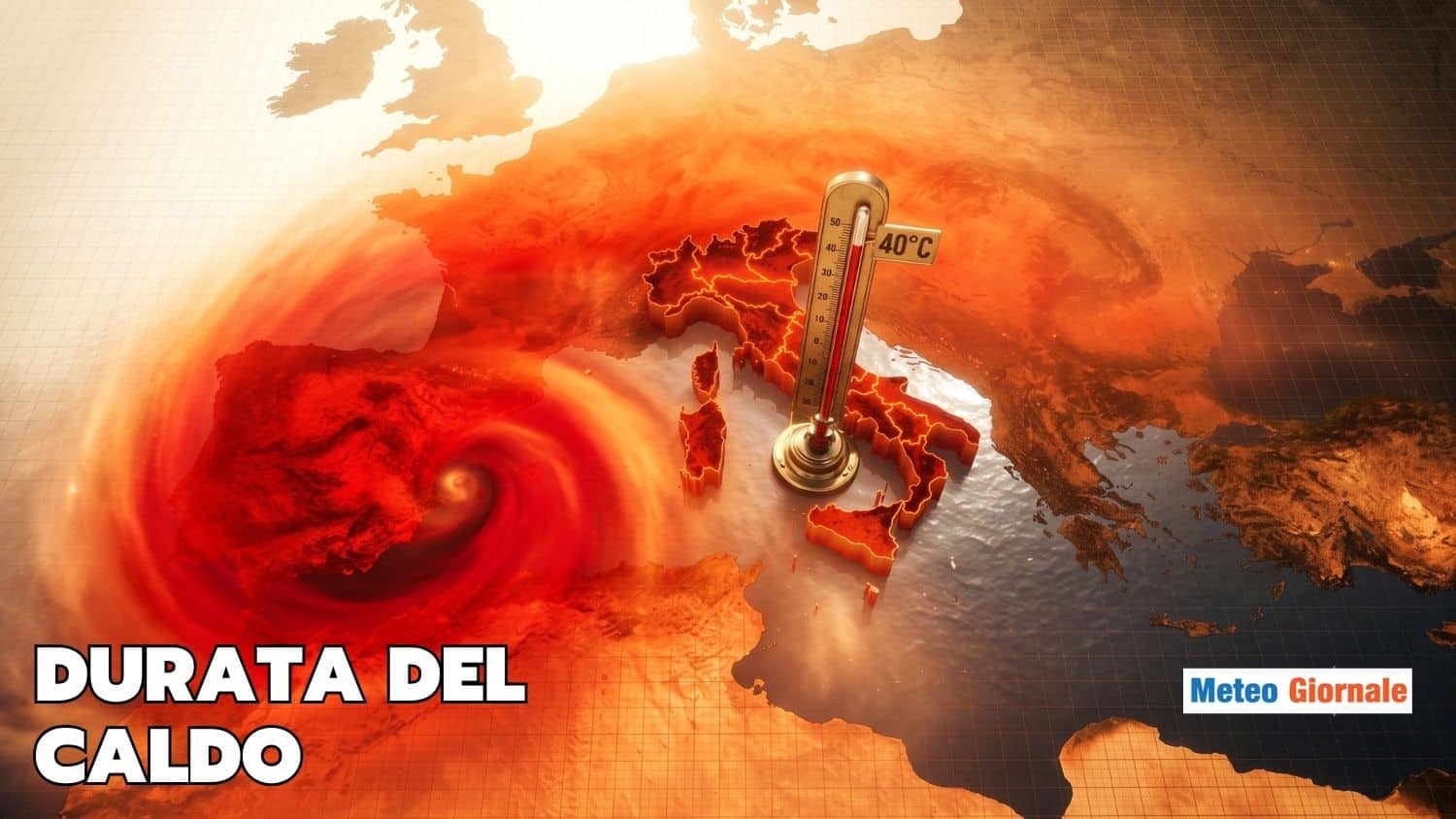 Durata del Caldo africano secondo il Centro Meteo Europeo (ECMWF)