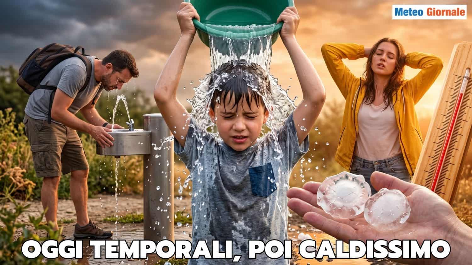 Prossime ore: Temporali e supercelle con grandine di grosse dimensioni