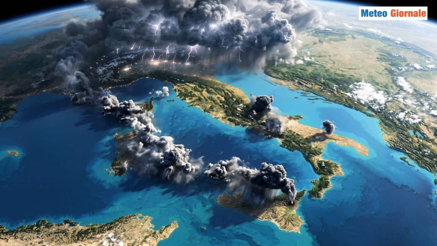 Raffica di temporali non “solo” al Nord Italia. Rischio grandine