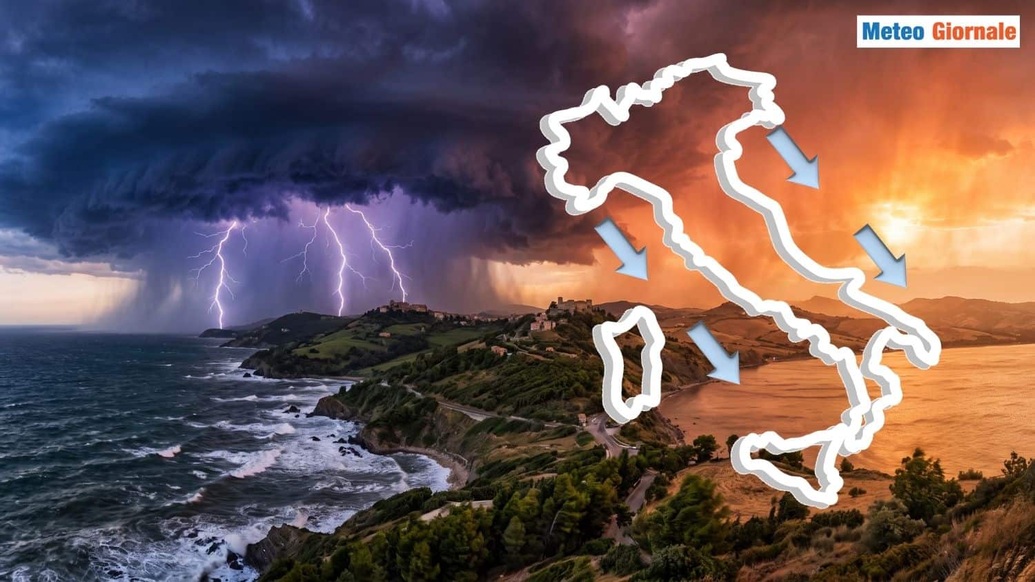 Crollo termico, supercelle e grandine gigante: il gigante africano si arrende proprio oggi