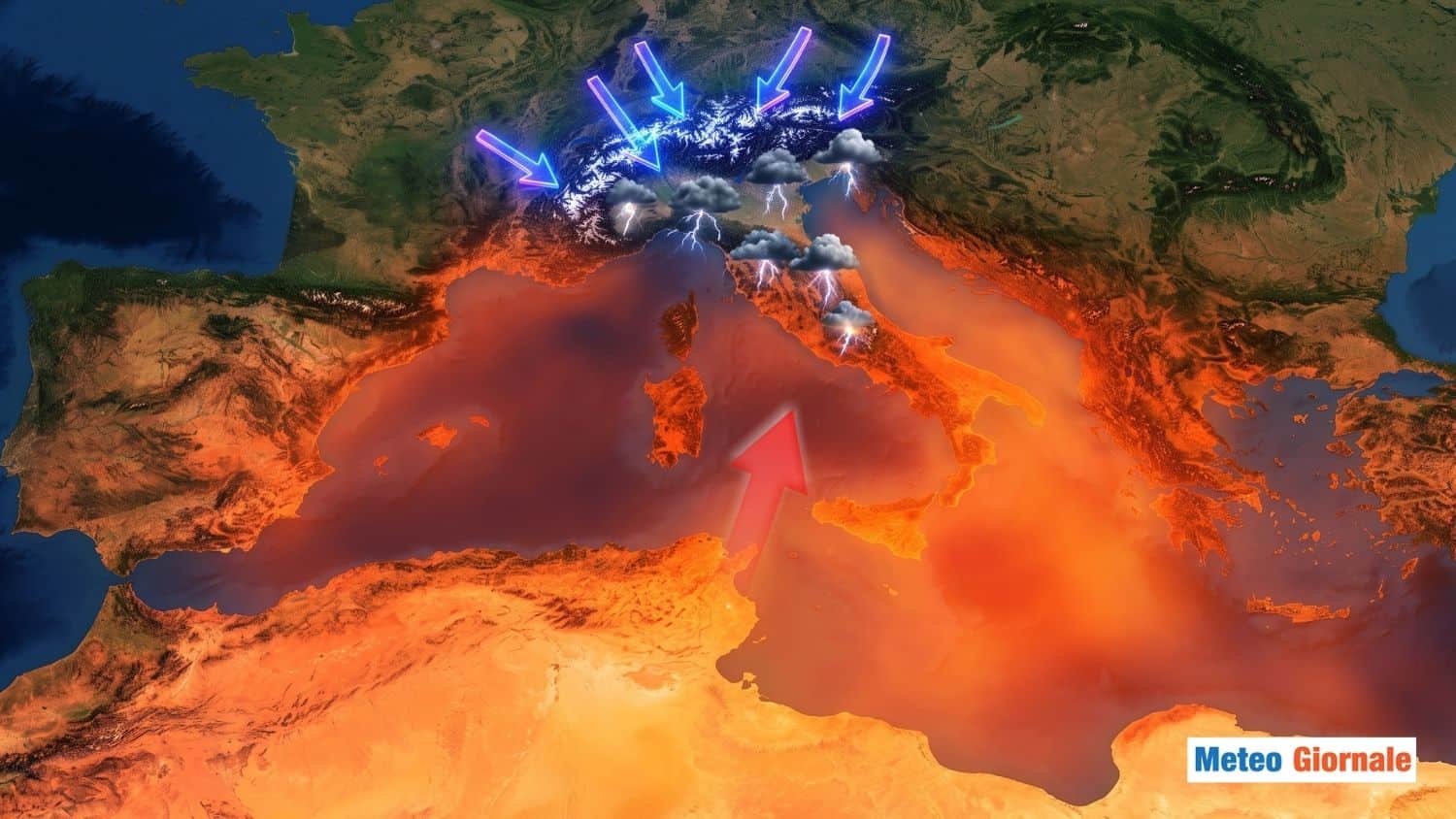 Prima la fiammata africana, poi il tonfo: l’Italia verso un crollo di 10°C