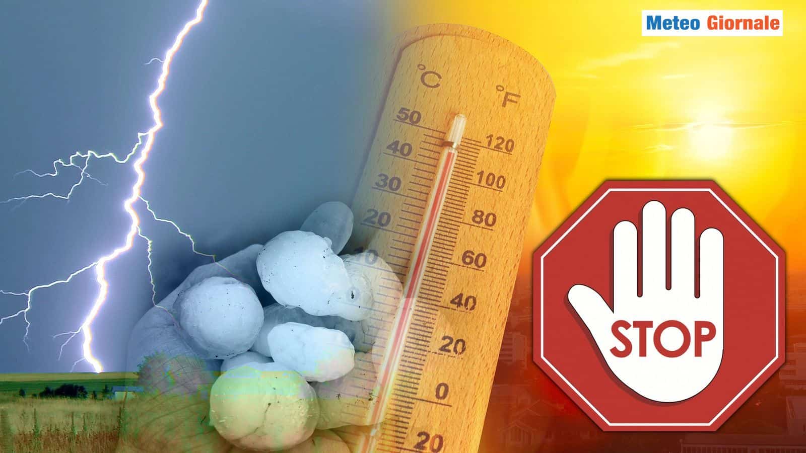 Temperature fino a 45 gradi, poi l’assalto dei temporali