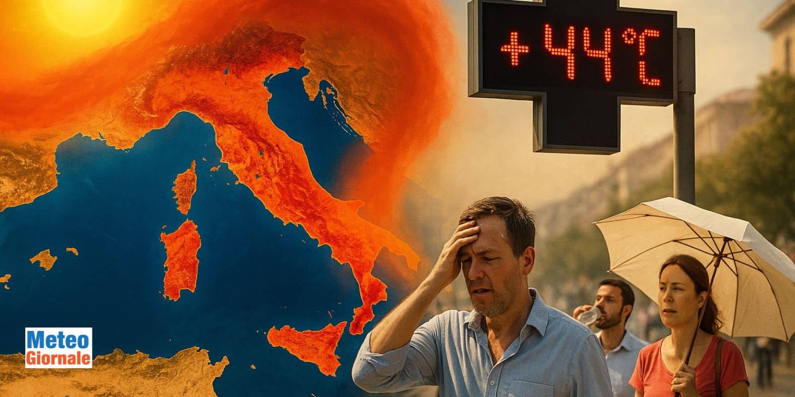 In arrivo 45 gradi su almeno due regioni tra Mercoledì e Sabato