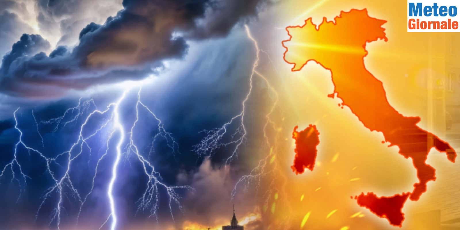 Dopo i temporali di calore, l’Italia verso i 40°C