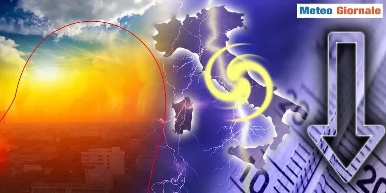 Fase turbolenta e più fresca, ma il caldo tornerà pur senza gli eccessi recenti