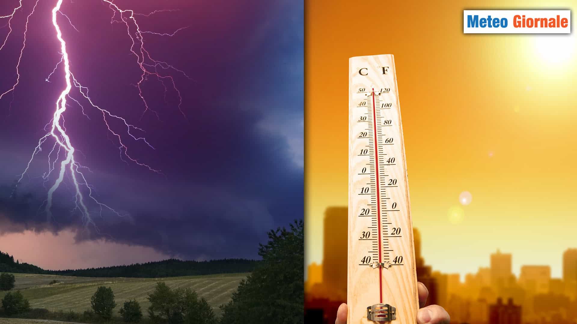 Dopo il caldo arriva un ribaltone! Temporali e crollo termiche