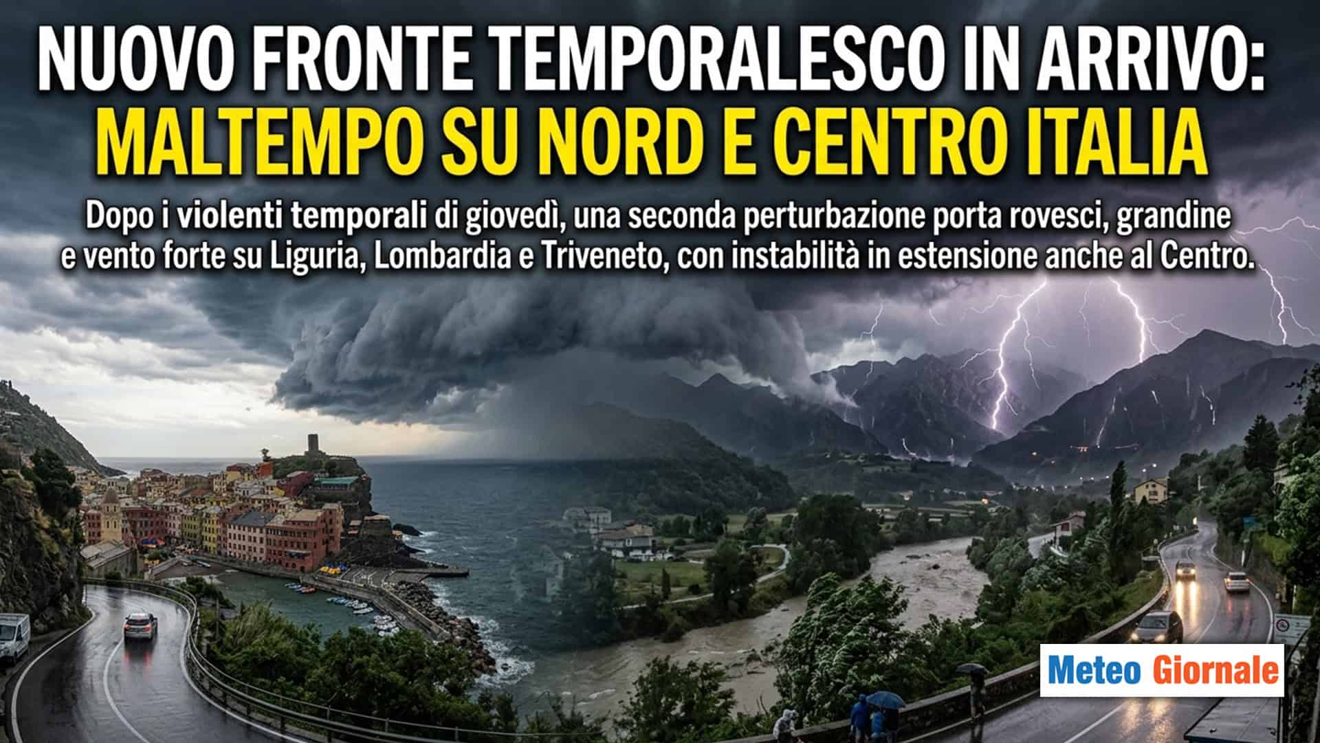 Meteo Prossime ore: maltempo su nord e centro Italia