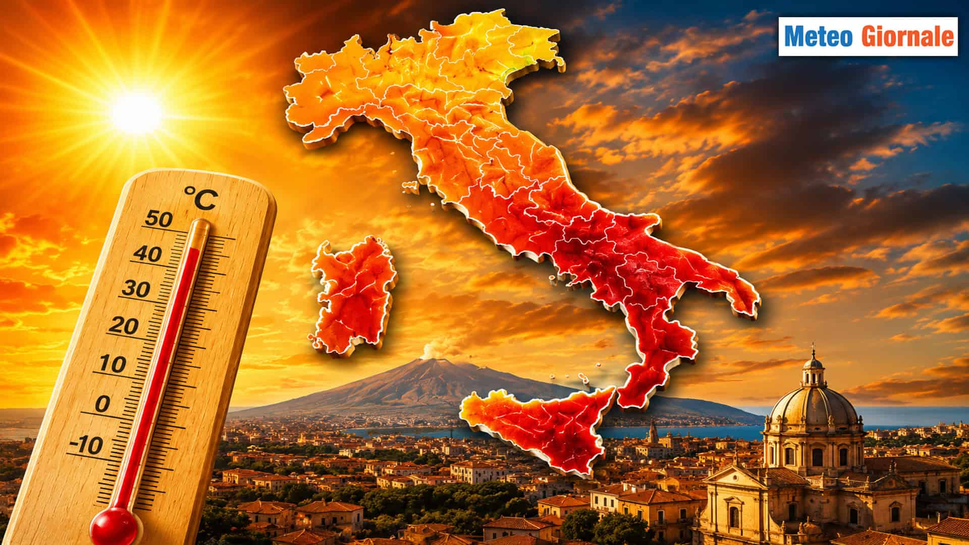 Nuova fiammata subtropicale, punte anche di 43°C su Sicilia e Sud