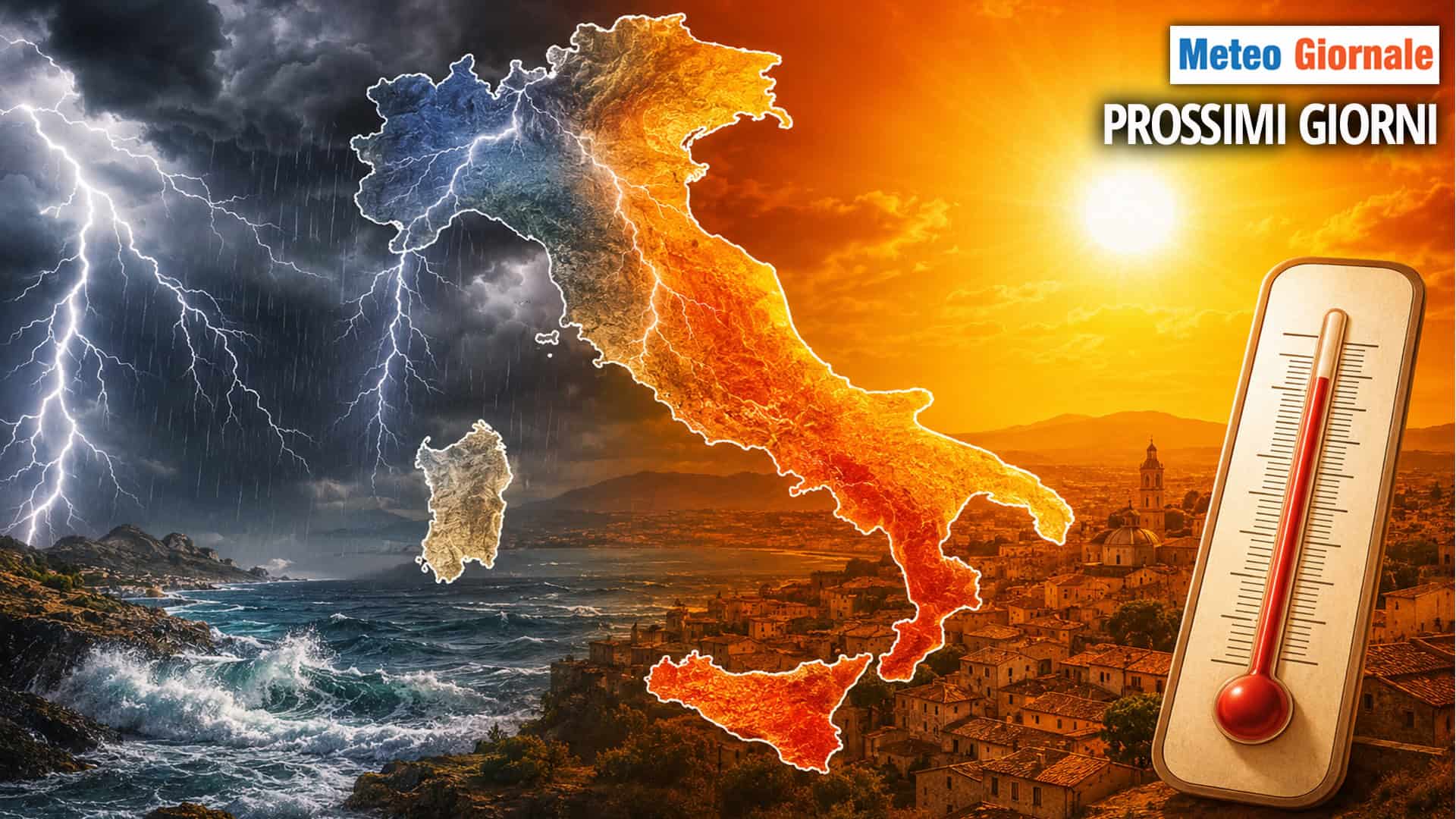 Meteo: nuova fiammata africana sull’Italia dopo i temporali