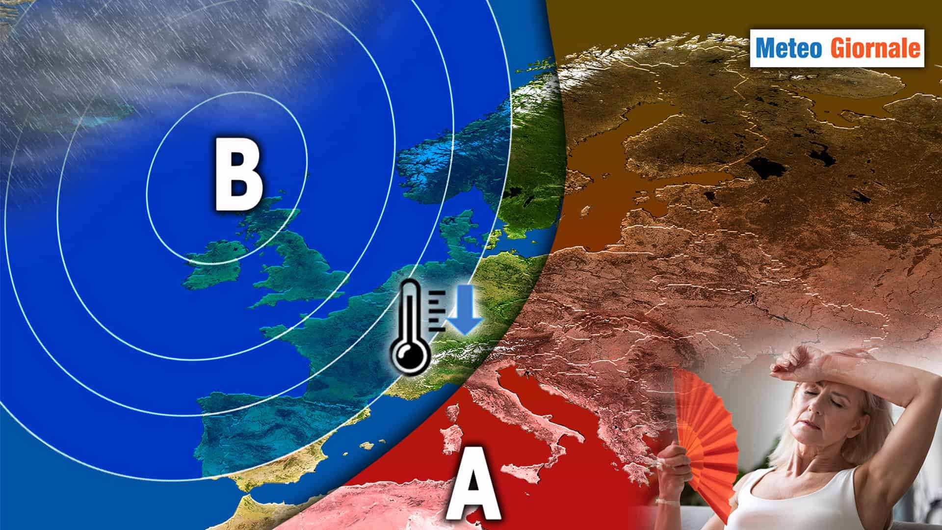 Meteo: inizio di weekend con qualche rovescio e meno caldo