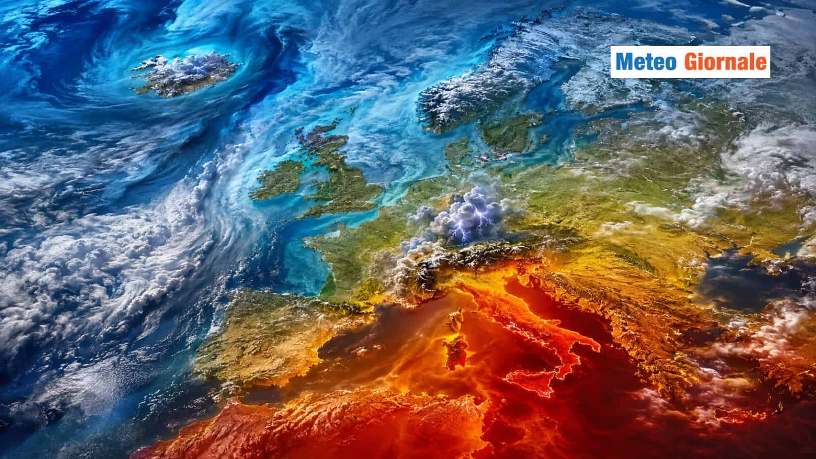 Pattern meteo estremo in Europa: dal forno del Mediterraneo al gelo precoce