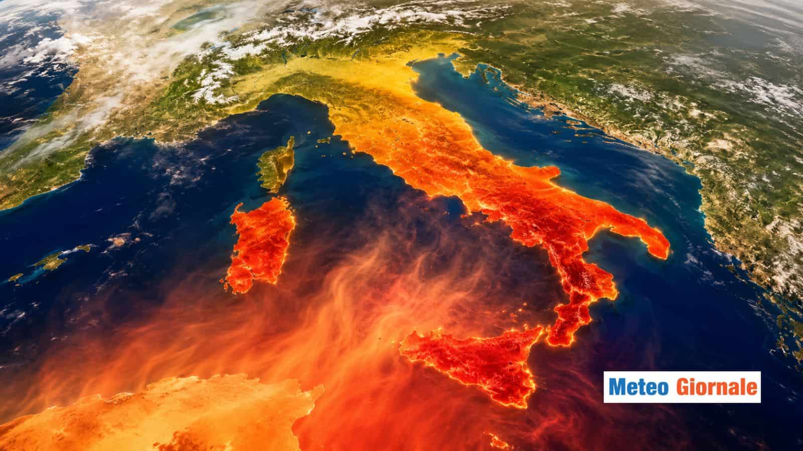 Tre Regioni rischiano valori fino a 45 gradi tra Giovedì 27 e Sabato 29