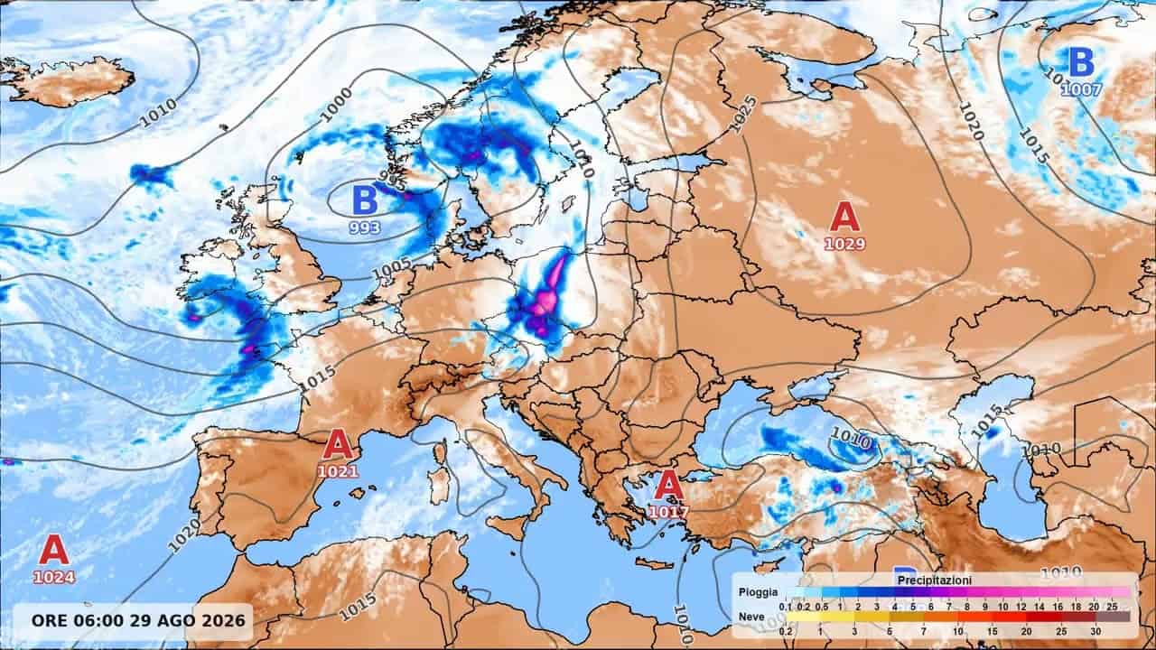 Fronte freddo sulle Alpi tra venerdì e sabato, refrigerio in Italia