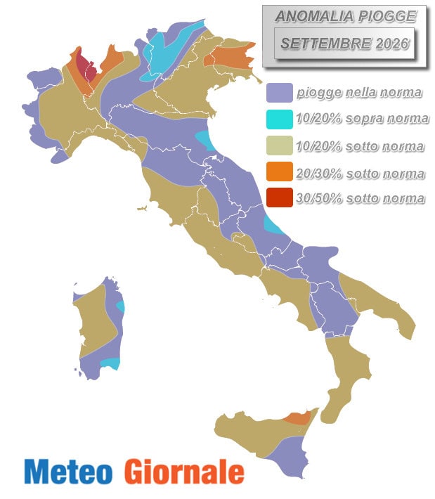 anomalia piogge settembre