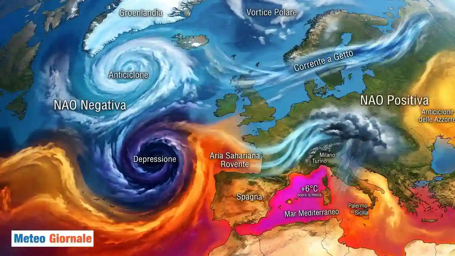 AO e NAO sul meteo l’Italia a Settembre farà molto male