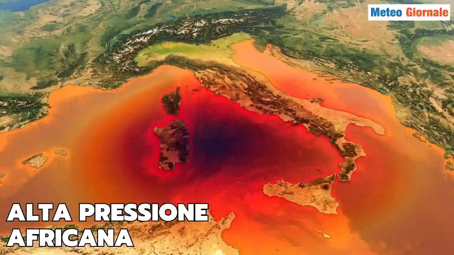 Caldo furioso dopo Ferragosto sino 45°C, torna l’Anticiclone Africano
