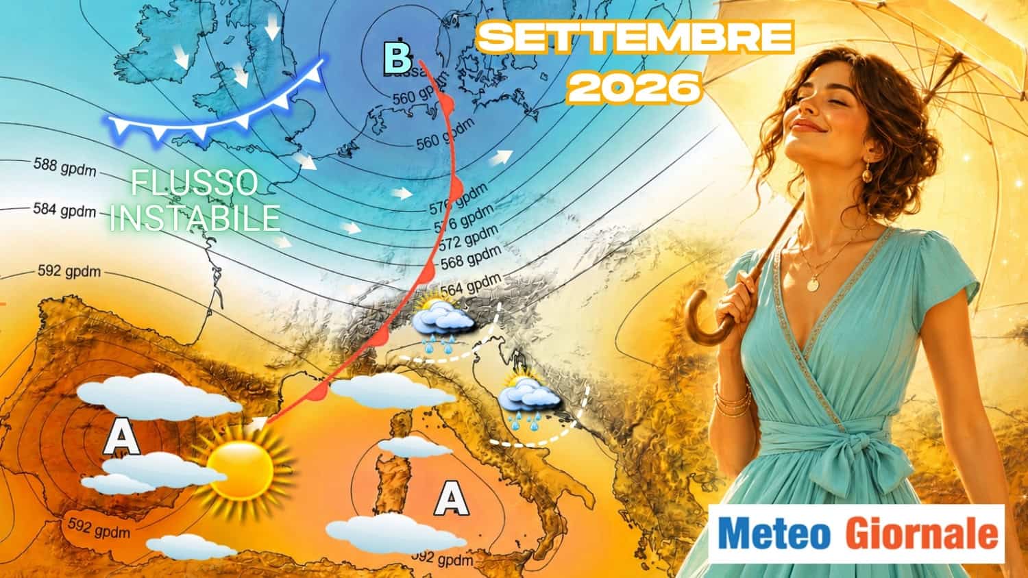 Che tempo farà a Settembre? Tendenza settimana per settimana