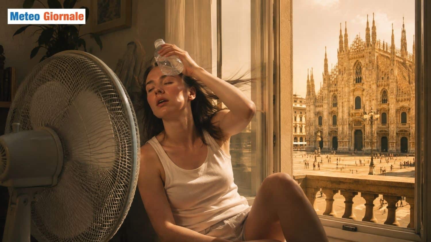 Milano, caldo disumano in centro città. Il peggiore, forse in Italia