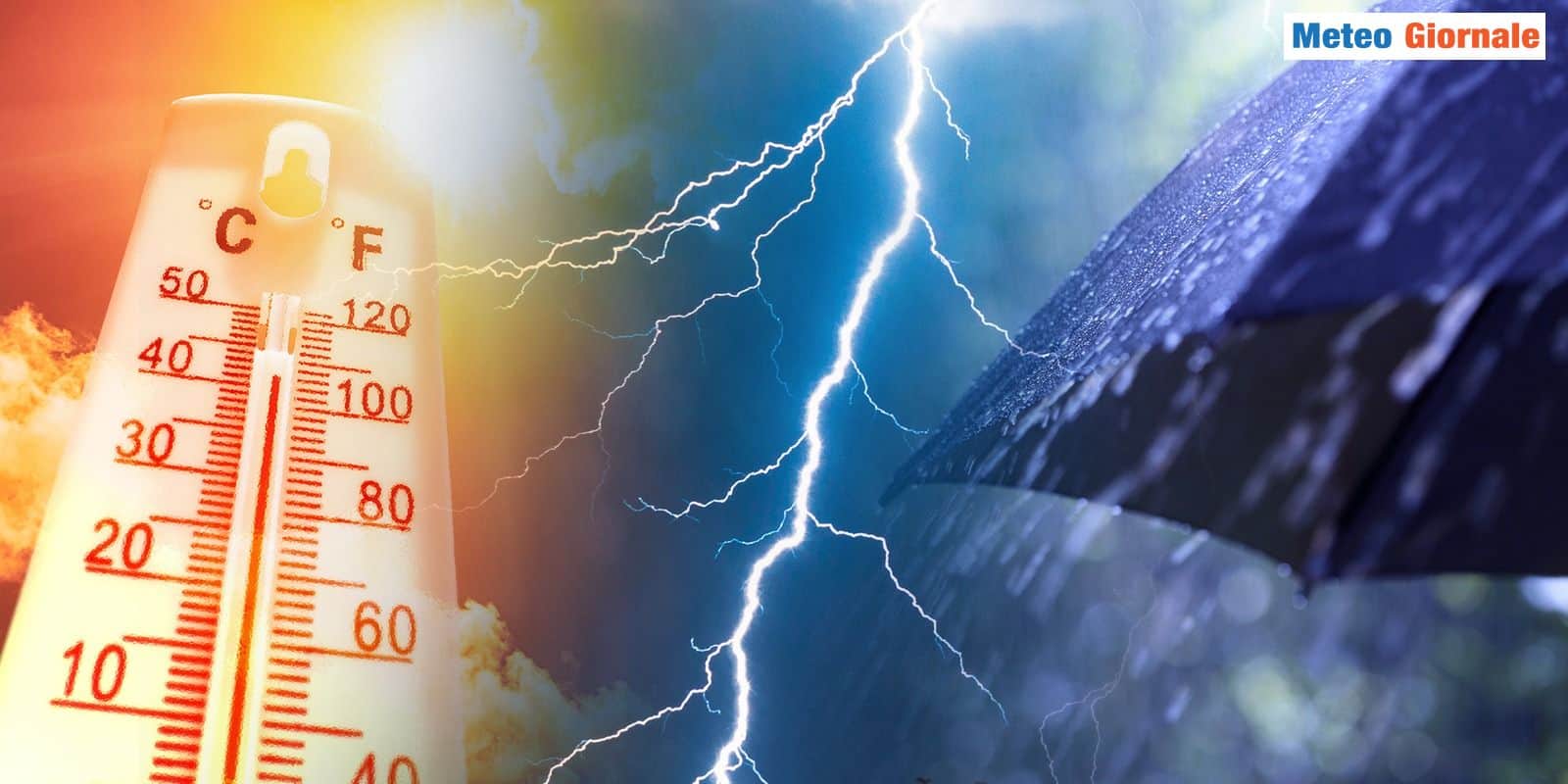 Italia fra caldo estremo e nubifragi, ma la bolla sahariana finalmente cede