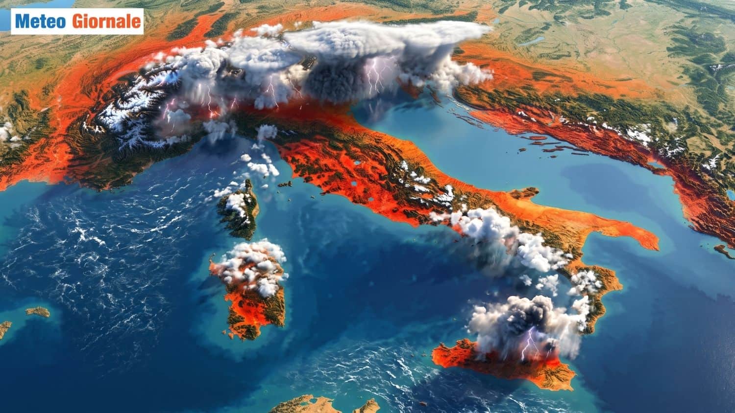 Sino 40°C, poi sfuriata di supercelle. Grandine grossa il 6-7