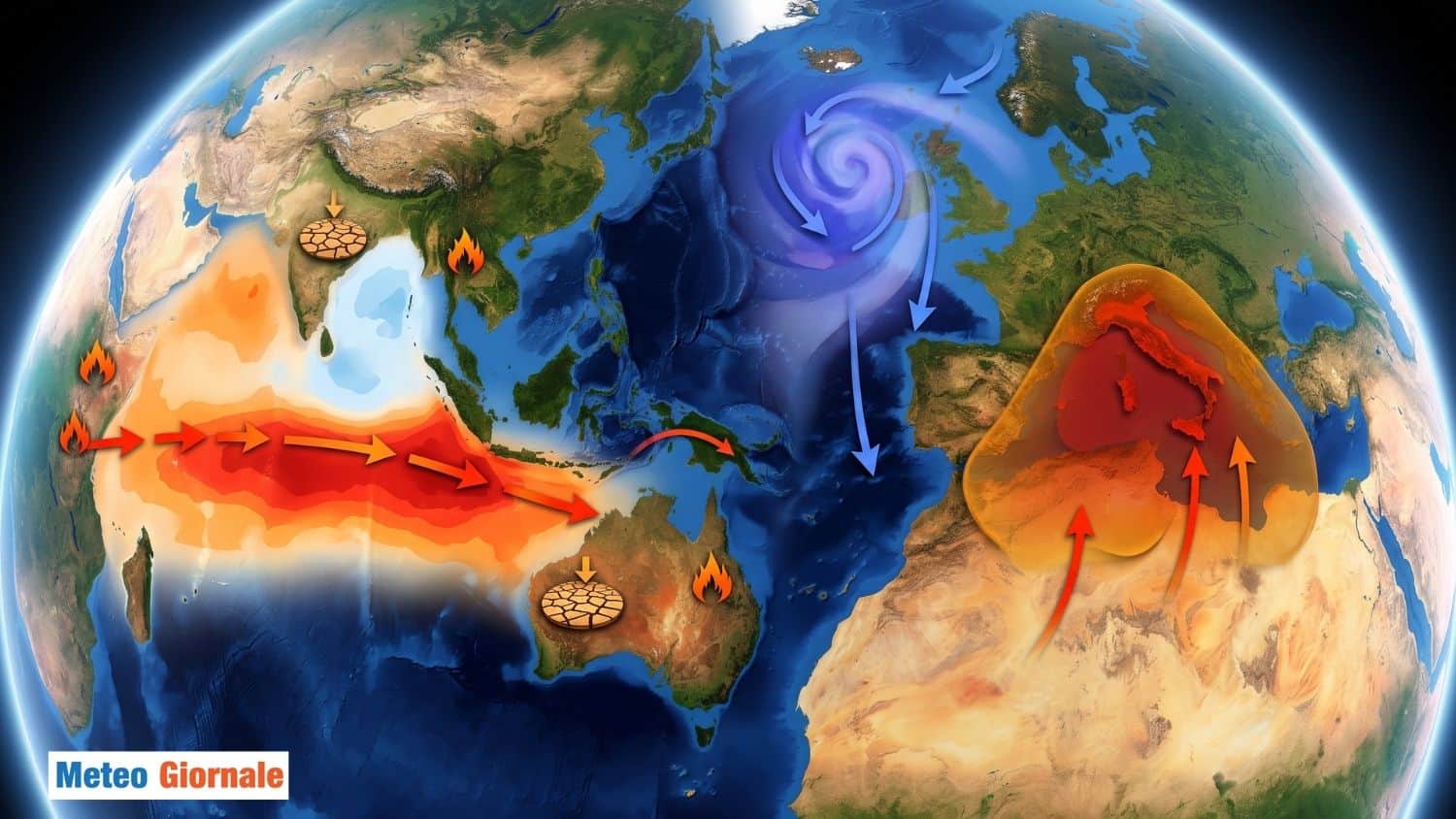 El Niño torna a rafforzarsi: da Agosto cambierà gli equilibri climatici
