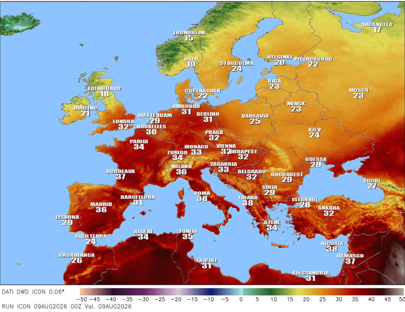 Heat Dome gigantesco in Europa e Italia. La Tregua è vicina