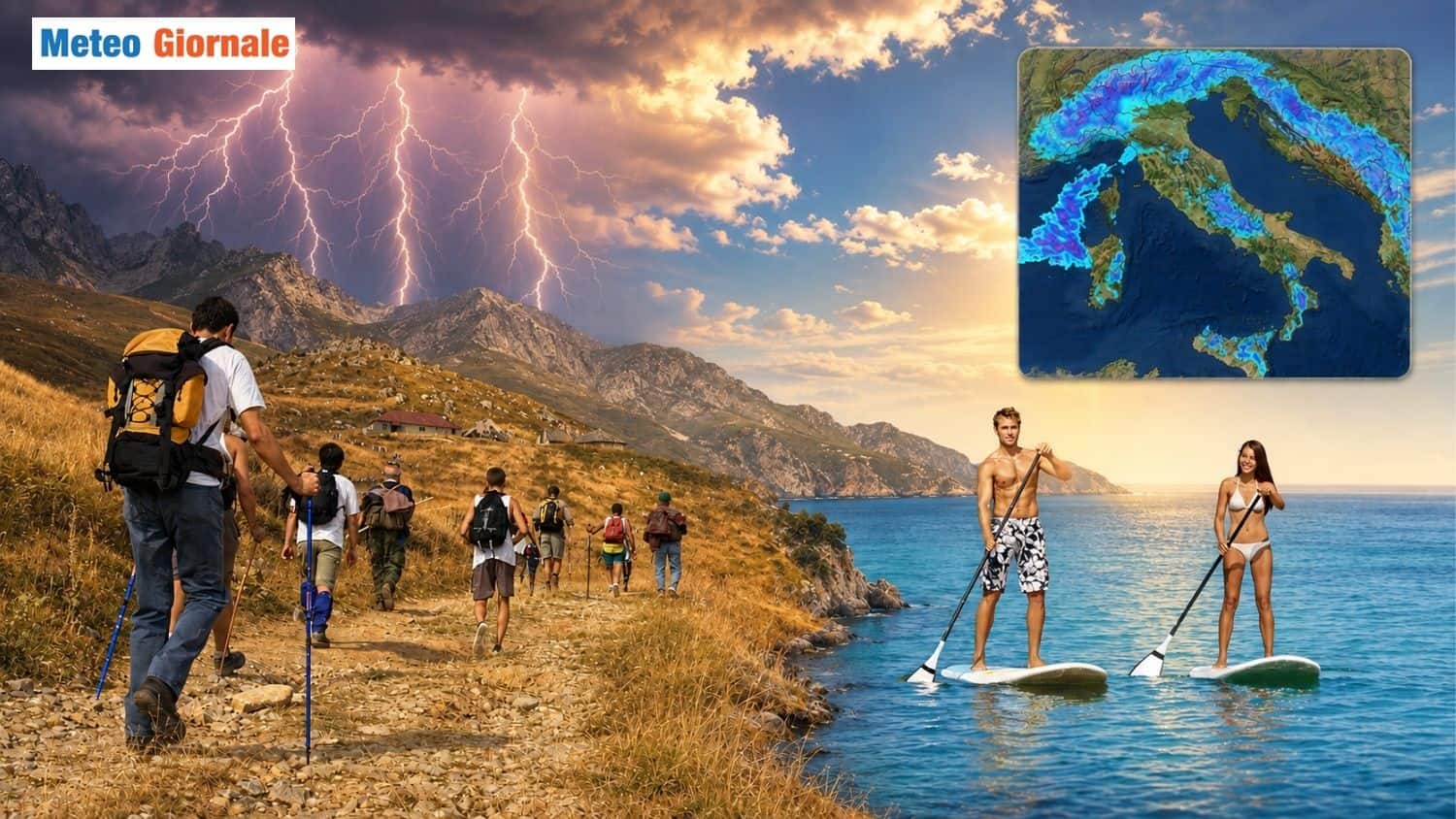 Temporali nel weekend di Ferragosto: dove colpiranno