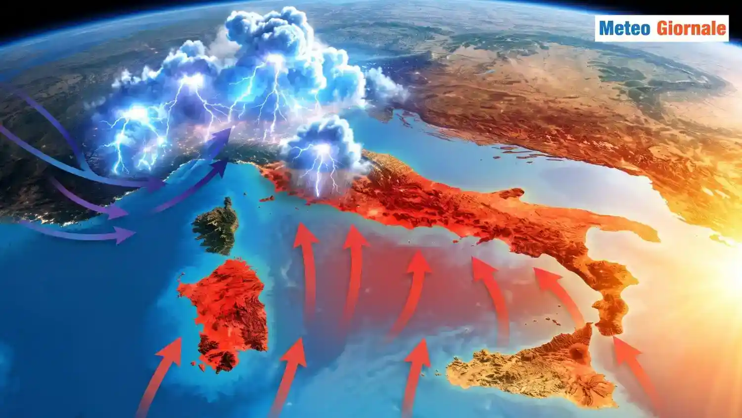 Temporali e grandine al Nord dal 20 Agosto: al Sud sale il caldo