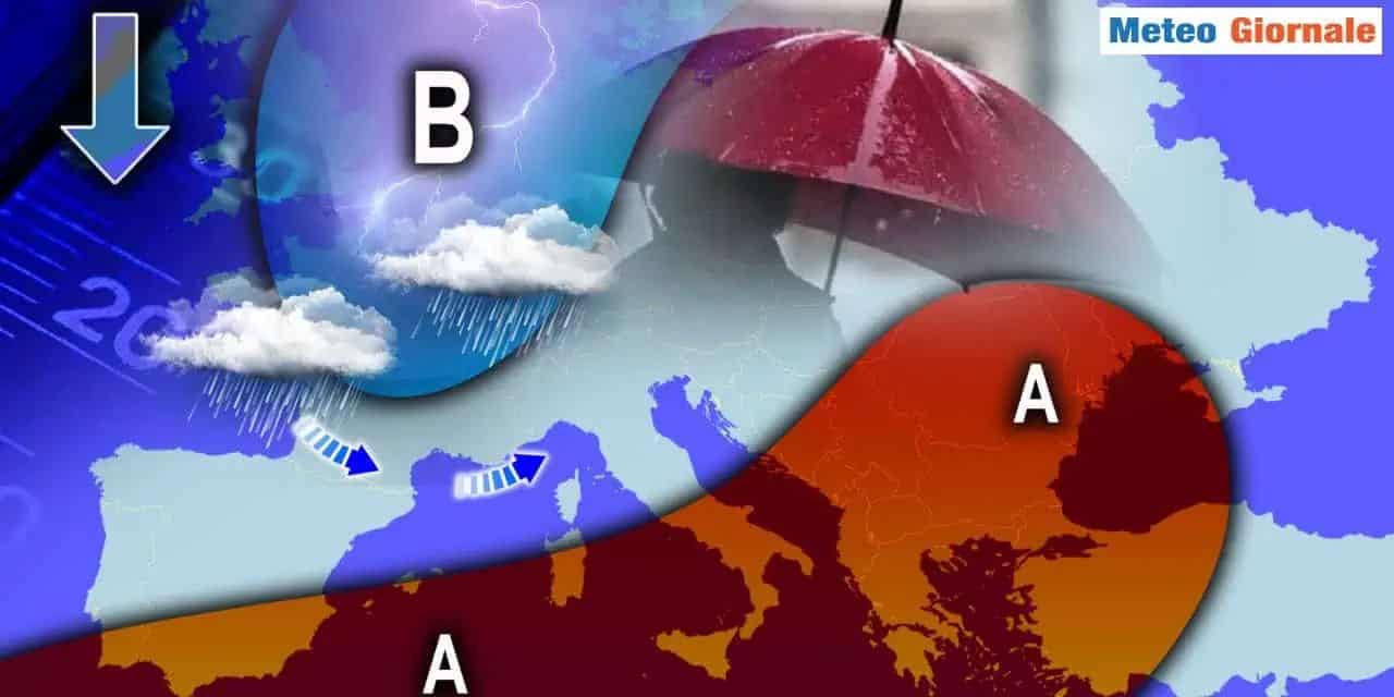 Crollo termico da Giovedì 20, ma il caldo africano non andrà del tutto via