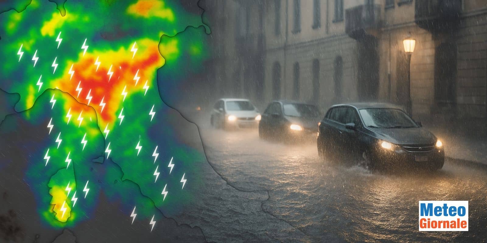 Rischio temporali stazionari nelle prossime ore, le regioni a rischio