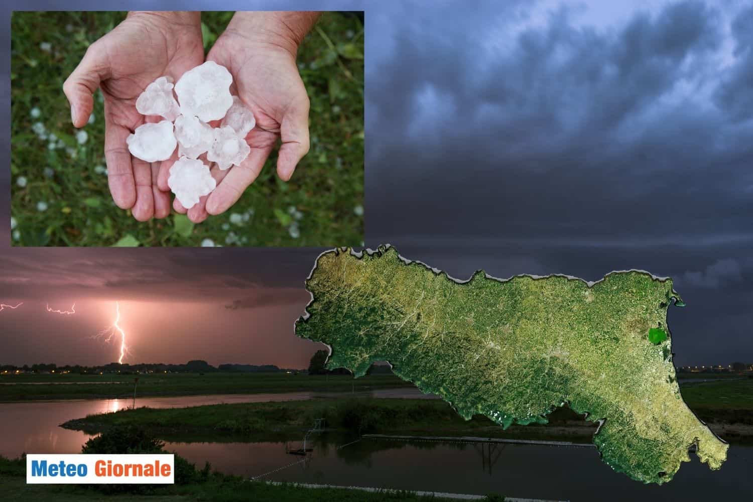 Meteo Emilia Romagna, temporali tropicali. Rischio di grandine
