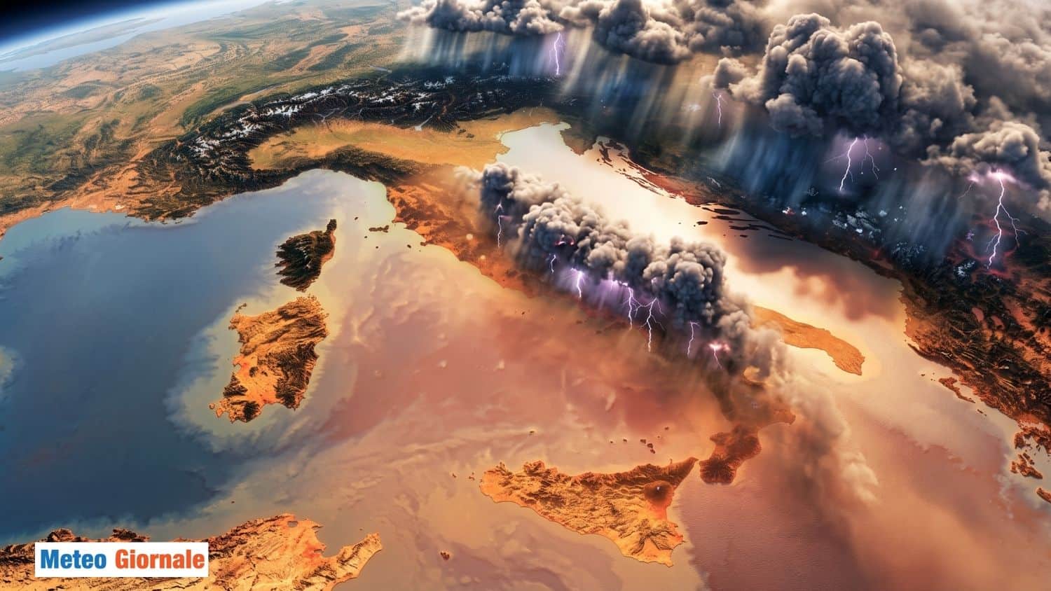 Caldo africano sull’Italia, weekend di temporali