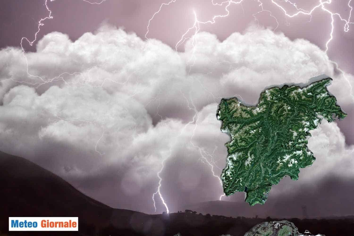 Meteo Trentino Alto Adige. Crollo temperatura, piogge e temporali intensi