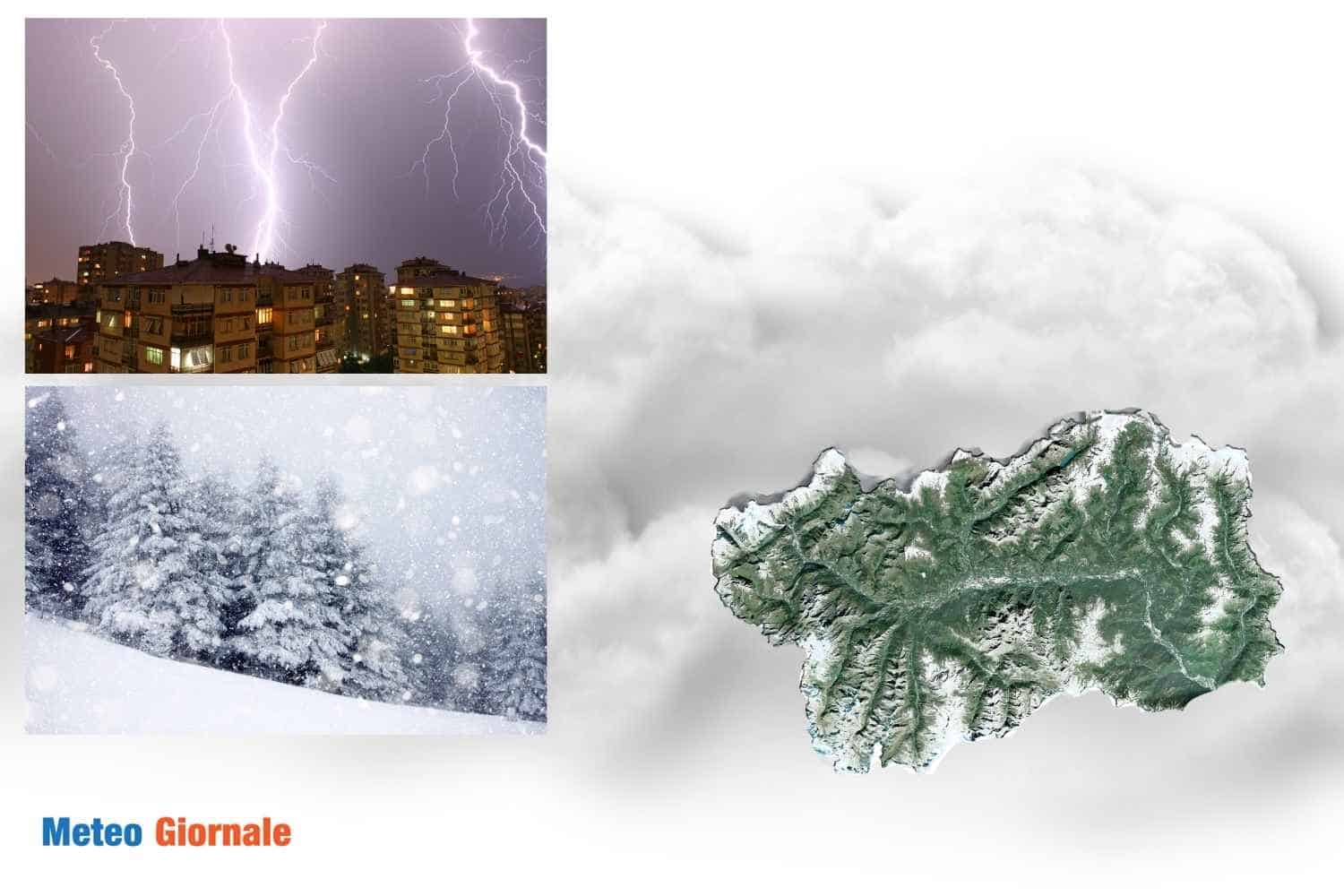 Meteo Valle d’Aosta, temperatura giù, pioggia, temporali. Neve sui ghiacciai