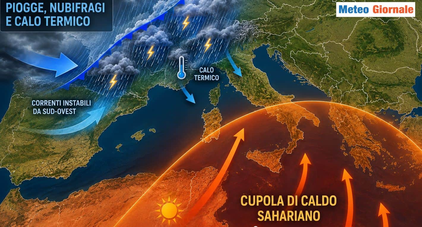 Preparativi verso forte maltempo: nubifragi e grandine pronti ad abbattersi