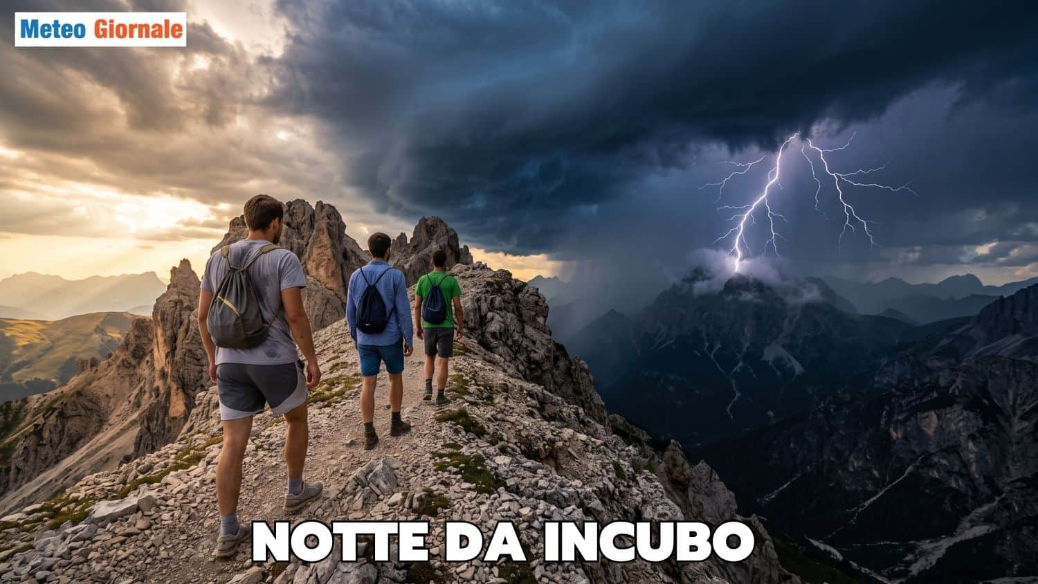 L’escursione in montagna che diventa una notte da incubo